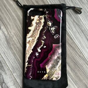 Burga I Phone 8 Plus marble rock white black purple phone case
